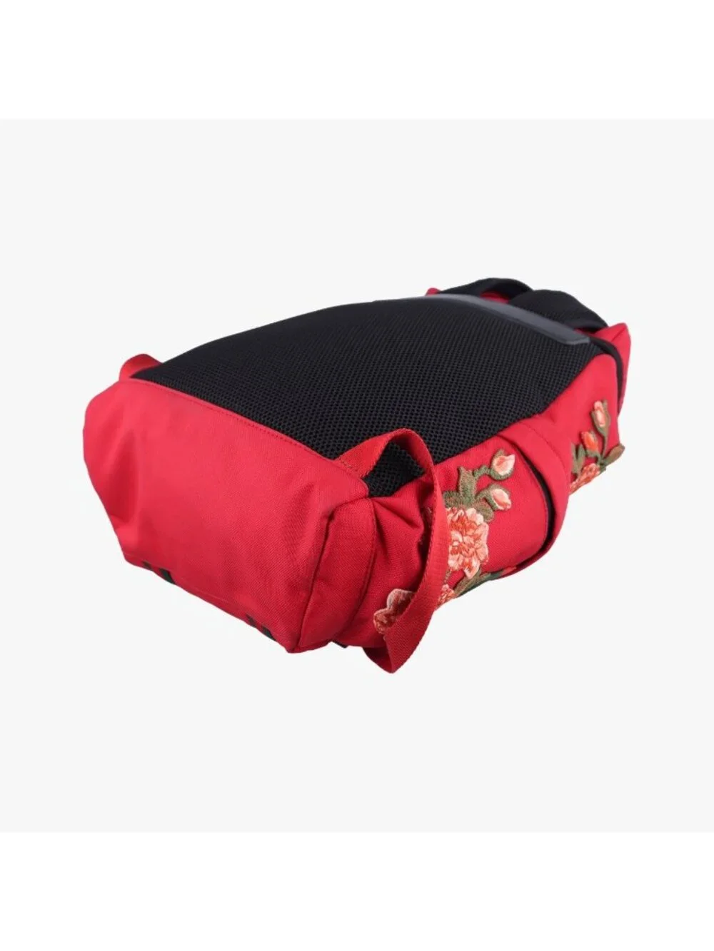 Gucci Techno Vintage Web la Vougre Pal Amour Embroidery Red Canvas Backpack
